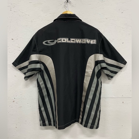 Vintage Coldwave Rave Millenium Button Down Shirt, Size L - Picture 1 of 7